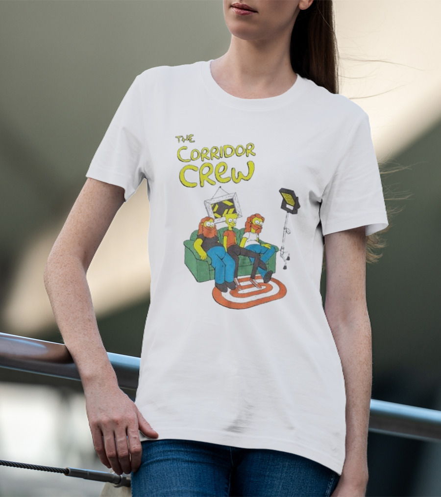 The Corridor Crew Couch Animation Characters With Lighting Equipment T-Shirt