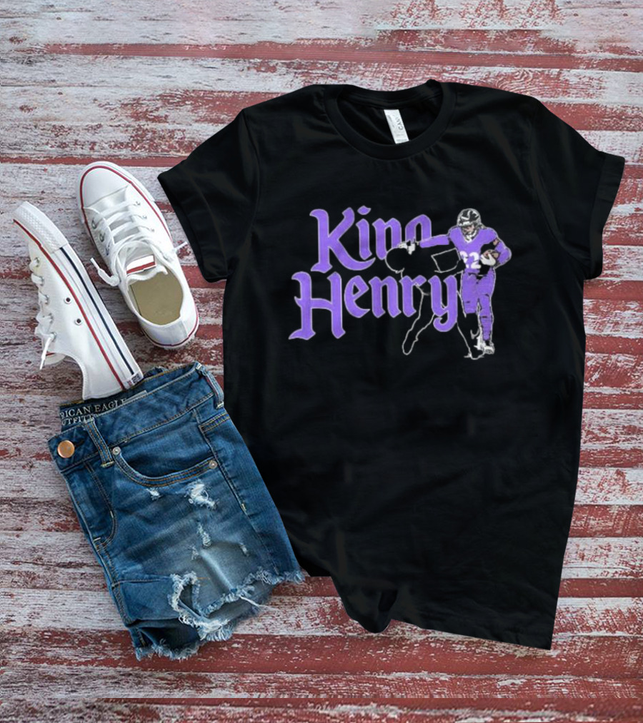 King Henry Derrick Henry Baltimore Ravens Player Number 22 T-Shirt