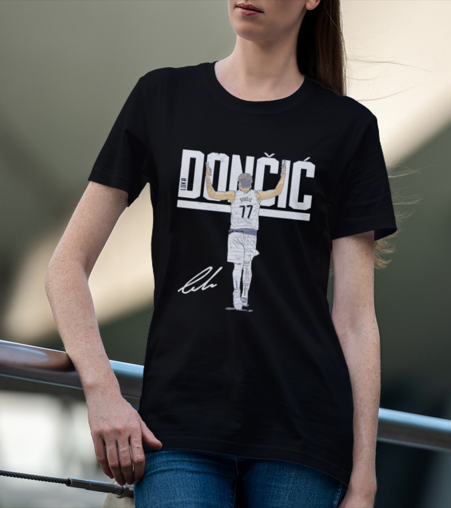 Luka Doncic Dallas Mavericks Dončić 77 Signature T-Shirt