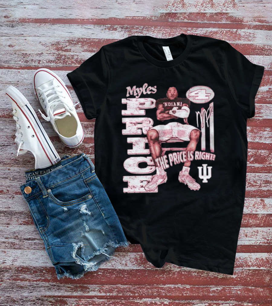 Myles Price Indiana Hoosiers The Price Is Right Football Number 4 T-Shirt
