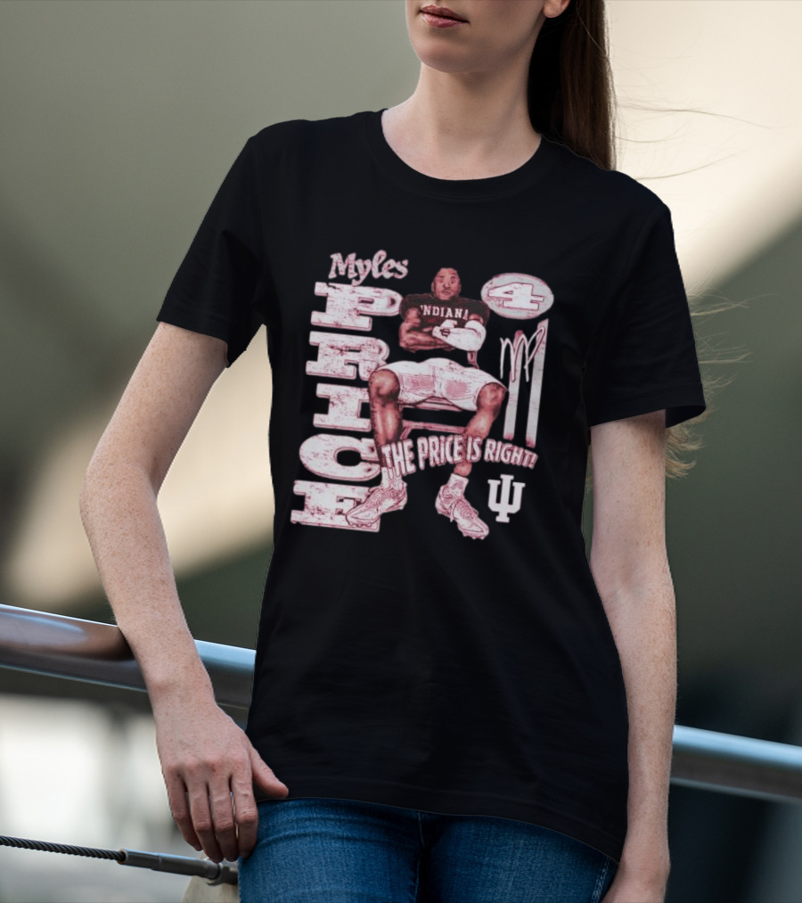 Myles Price Indiana Hoosiers The Price Is Right Football Number 4 T-Shirt