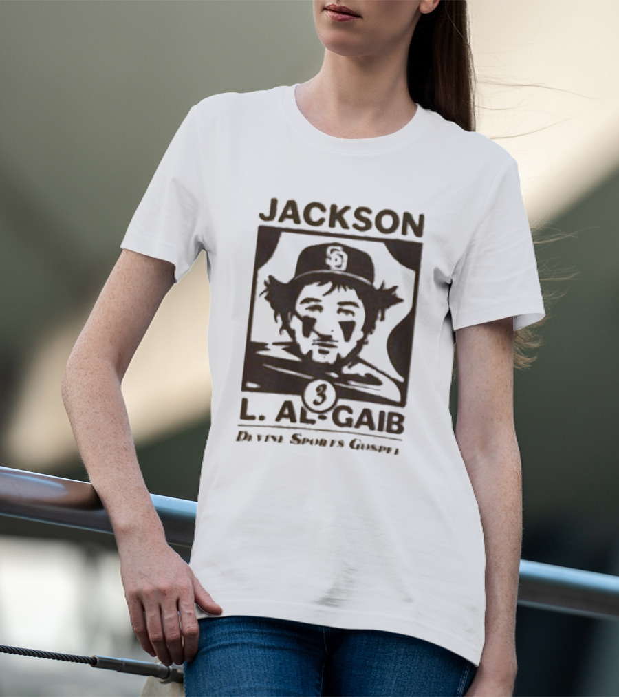 Devine Sports Gospel Jackson L Al-Gaib San Diego Padres 3 T-Shirt