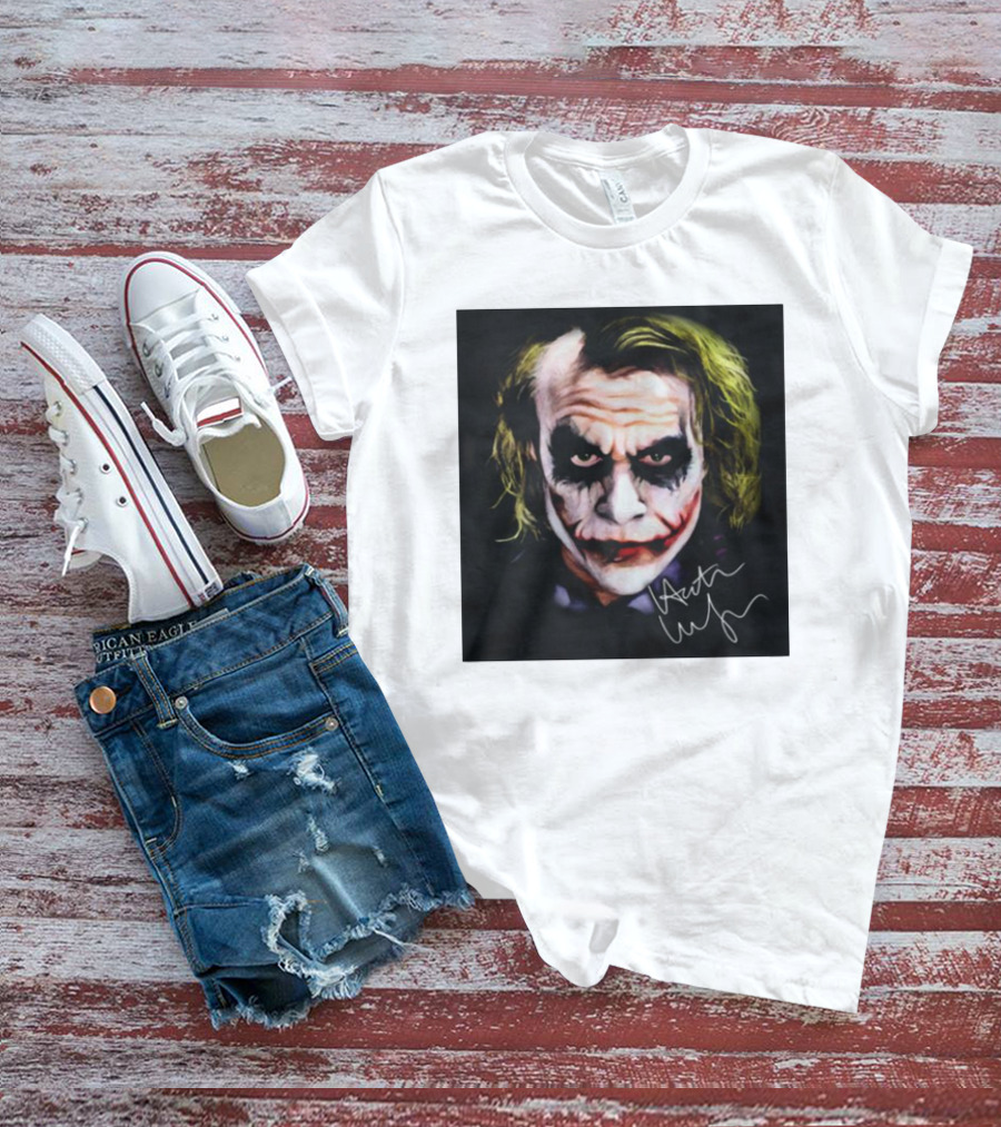Joker 2 Heath Ledger Signature T-Shirt