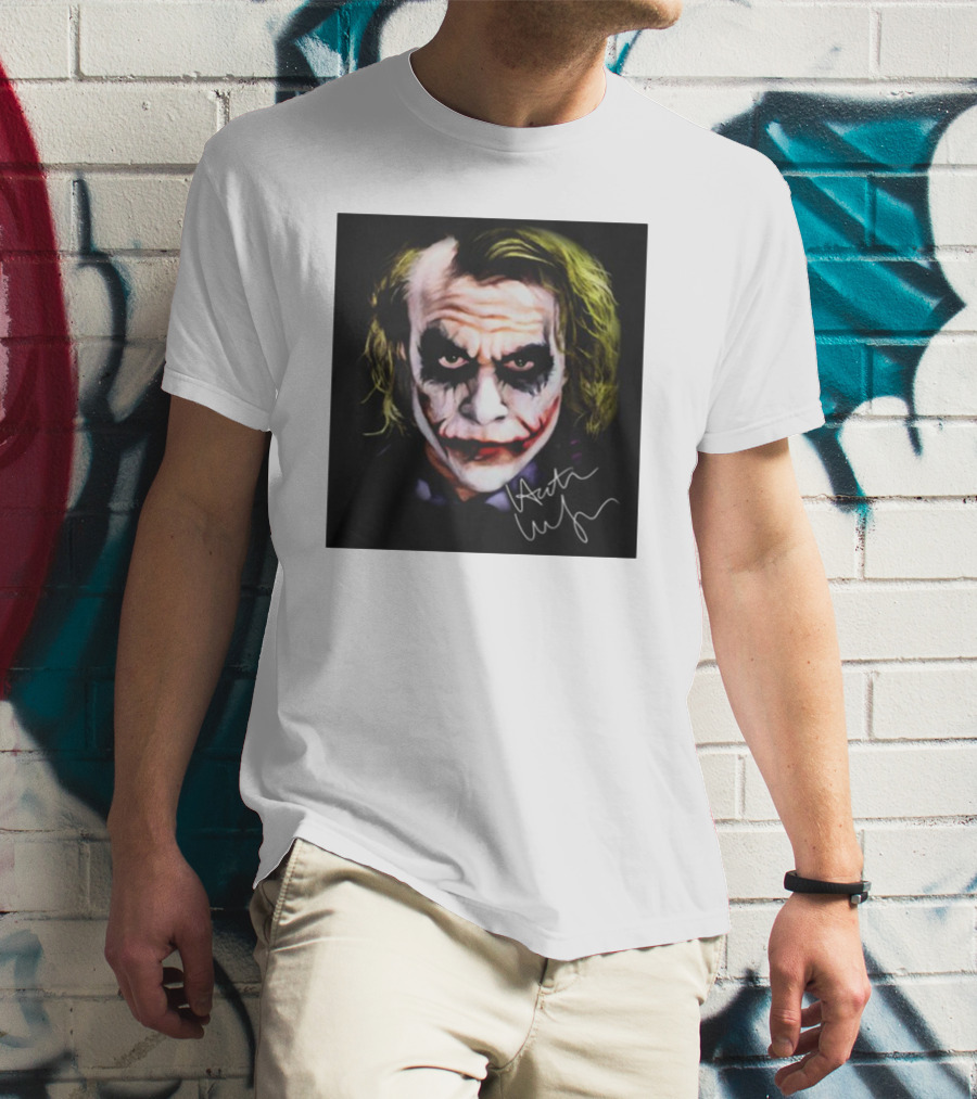 Joker 2 Heath Ledger Signature T-Shirt