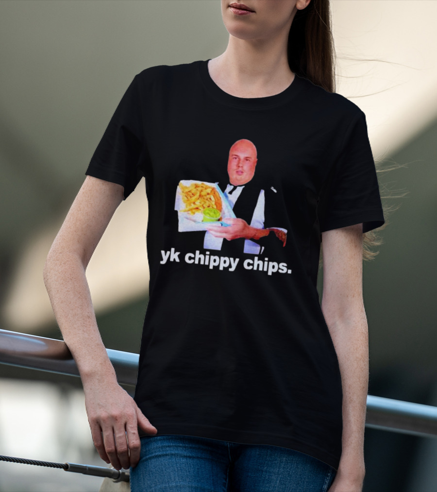Cole Palmer YK Chippy Chips Dude Holding Fries T-Shirt