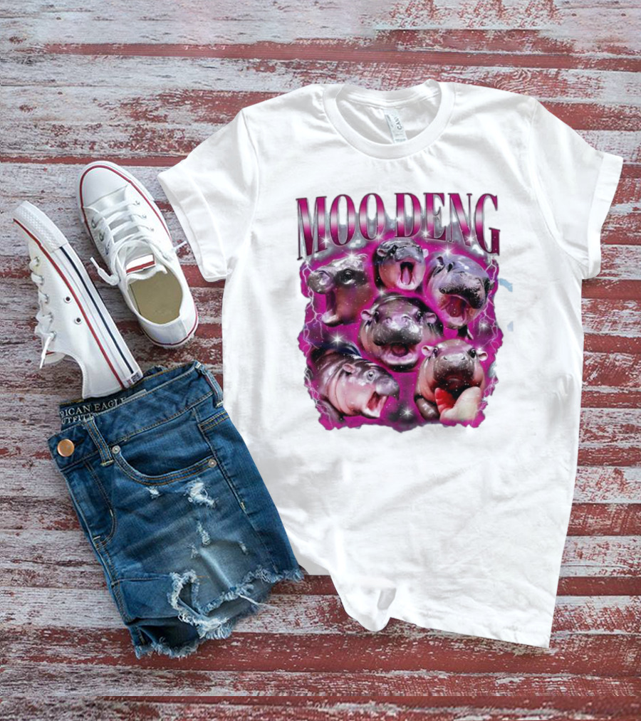 Moo Deng Hippo Humor Sublimation T-Shirt