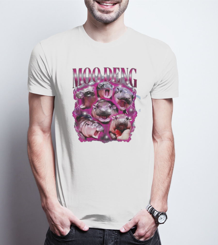Moo Deng Hippo Humor Sublimation T-Shirt