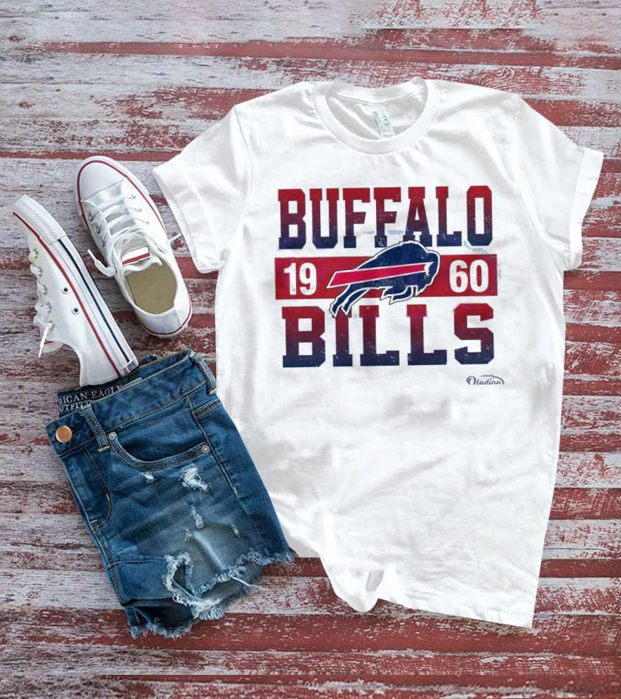Buffalo Bills 1960 Retro Vintage Football Logo New Era T-Shirt