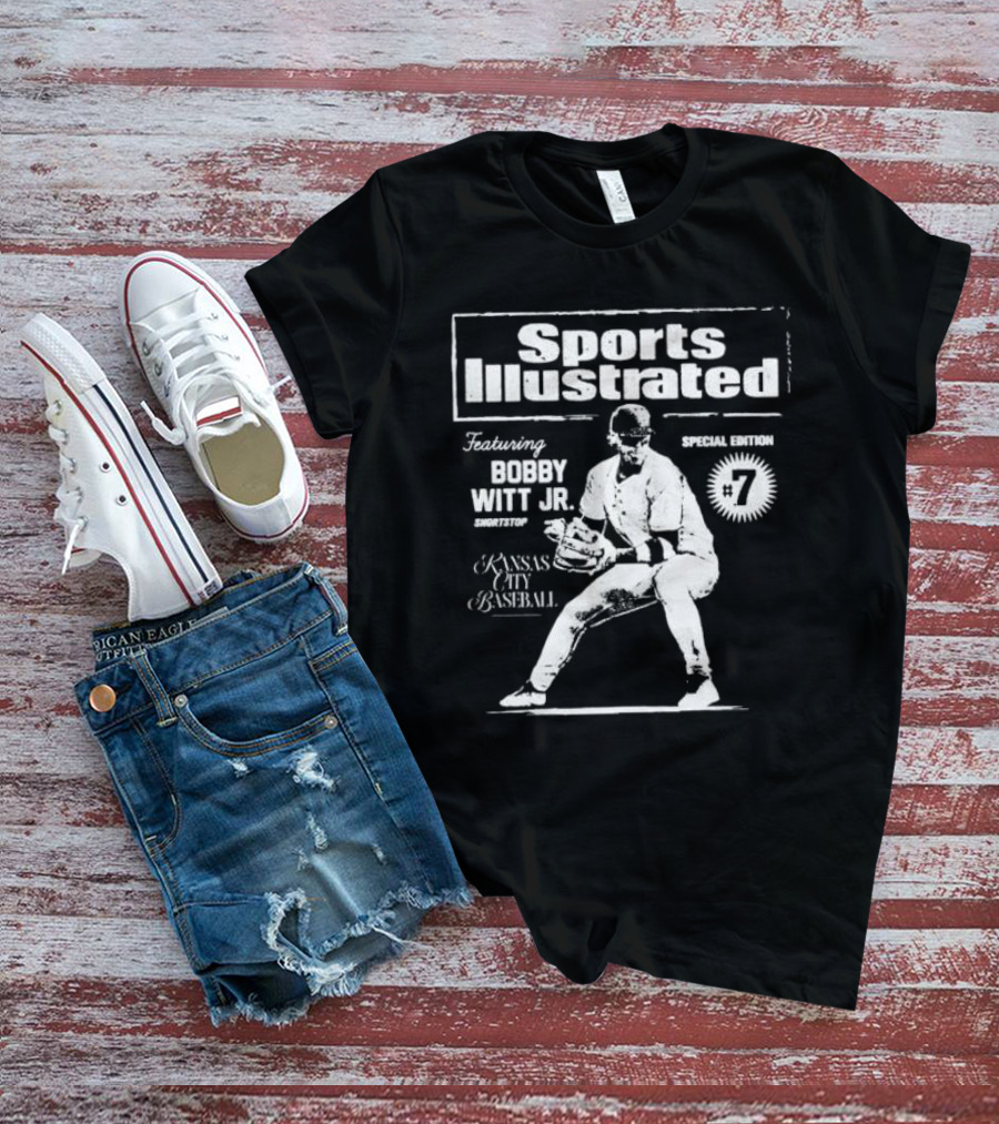 Sports Illustrated Featuring Bobby Witt Jr. Kansas City Baseball Special Edition Shortstop #7 T-Shirt