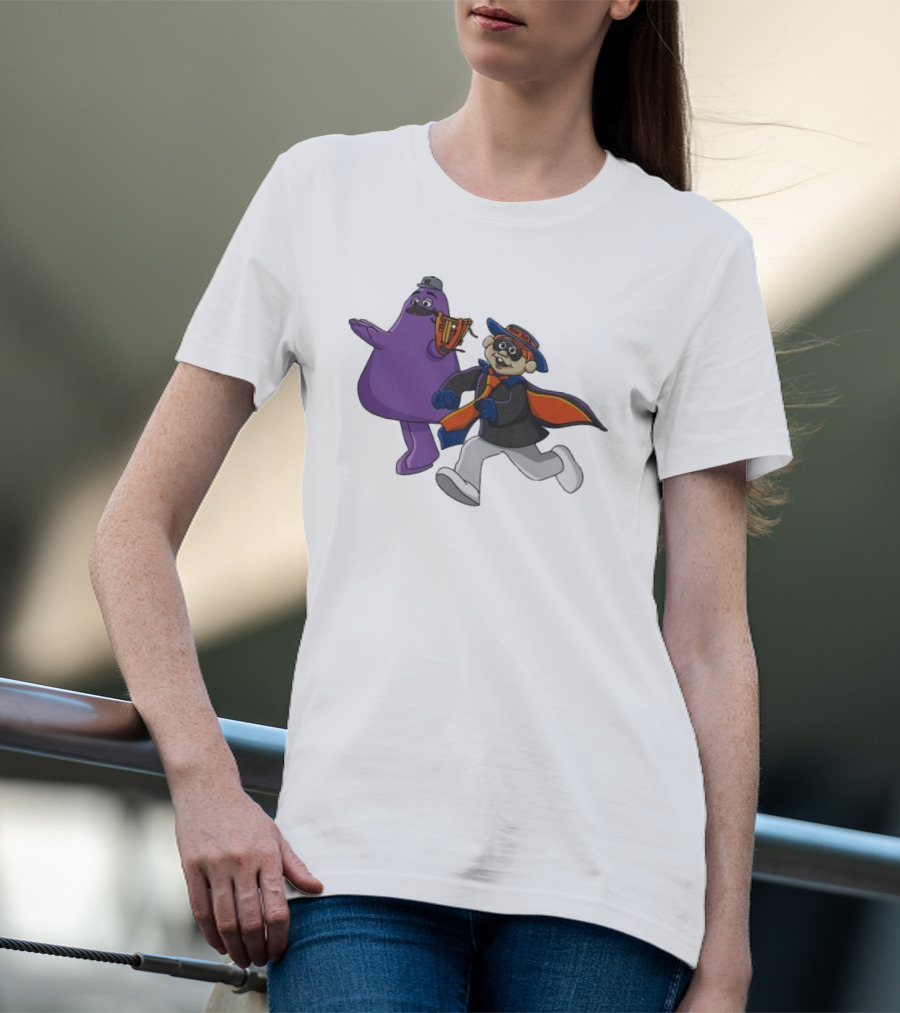 New York Mets Rob The Bank Mascot Heist With Running Characters T-Shirt