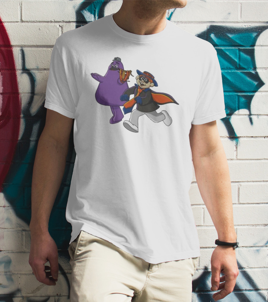 New York Mets Rob The Bank Mascot Heist With Running Characters T-Shirt