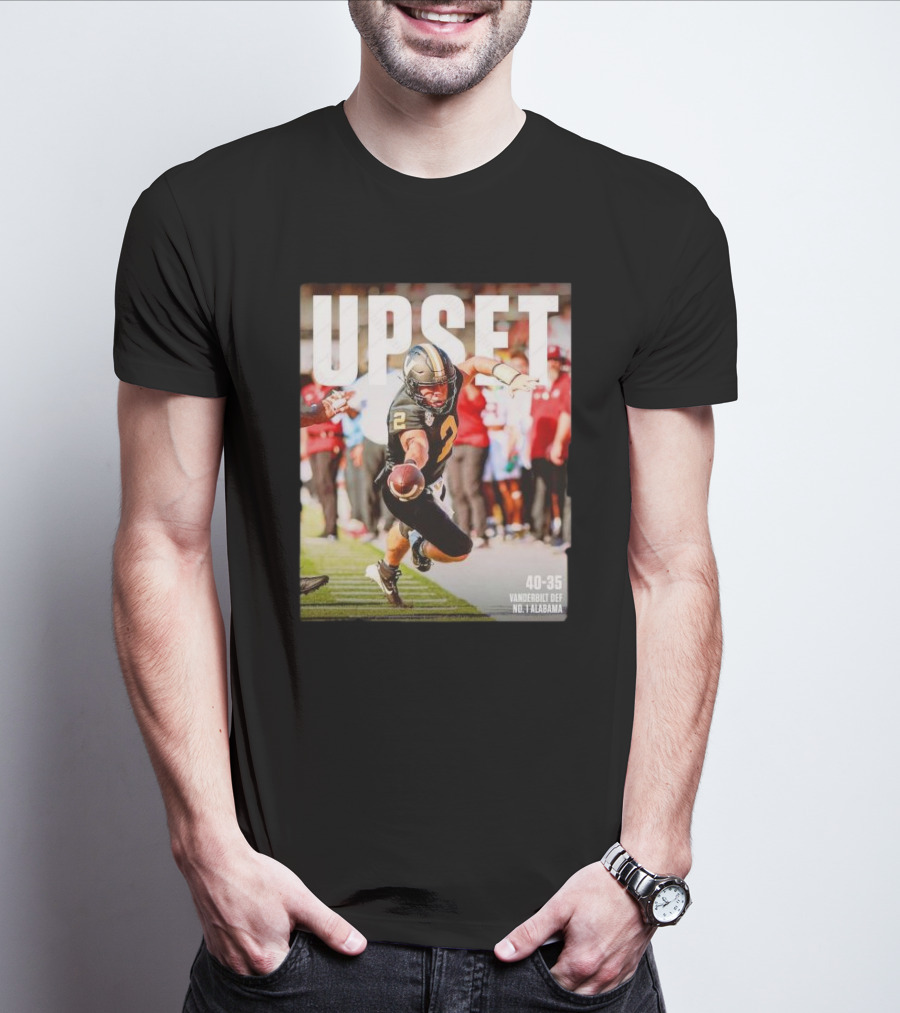 Upset 40-35 Vanderbilt Def No 1 Alabama T-Shirt
