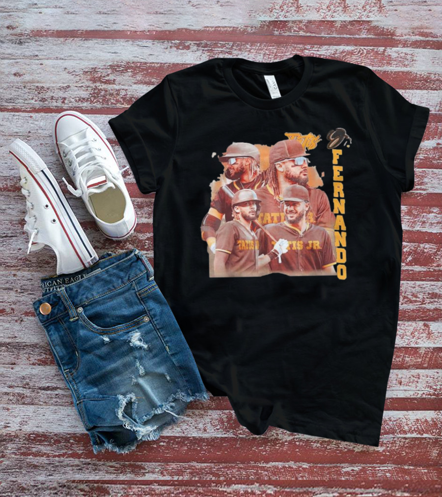 Fernando Tatis Jr San Diego Padres Vintage Collage Player Tatis Jr Fernando T-Shirt