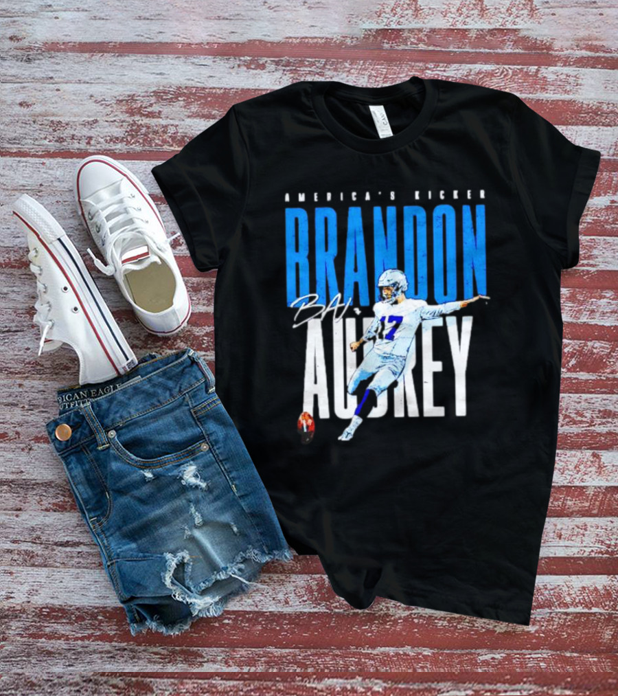 America's Kicker Brandon Aubrey Dallas Cowboys Signature T-Shirt
