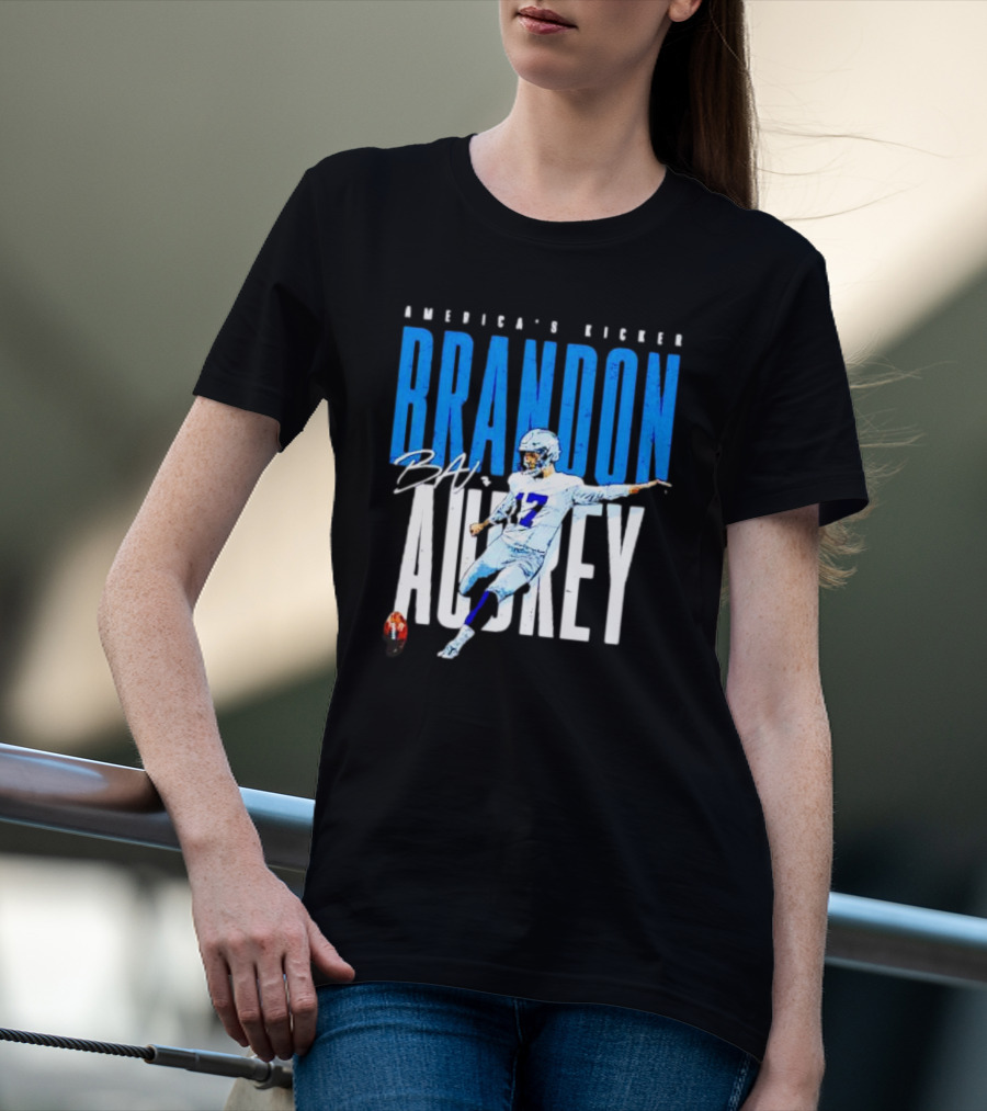 America's Kicker Brandon Aubrey Dallas Cowboys Signature T-Shirt