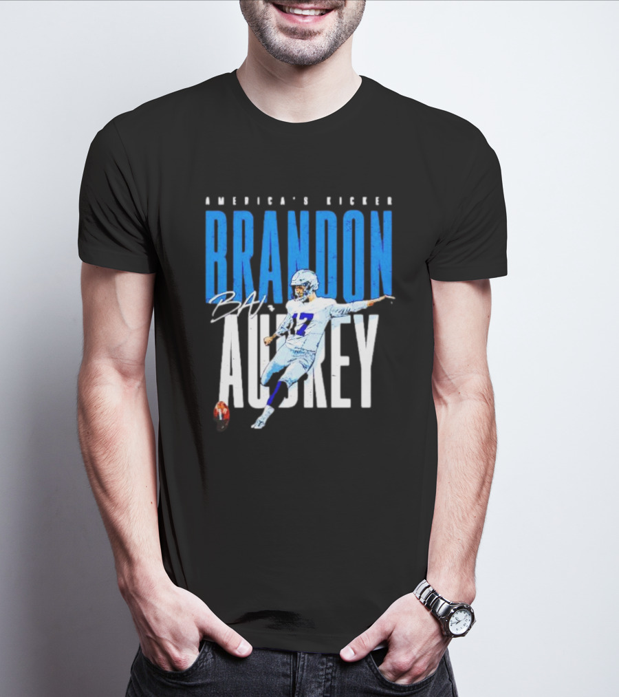 America's Kicker Brandon Aubrey Dallas Cowboys Signature T-Shirt