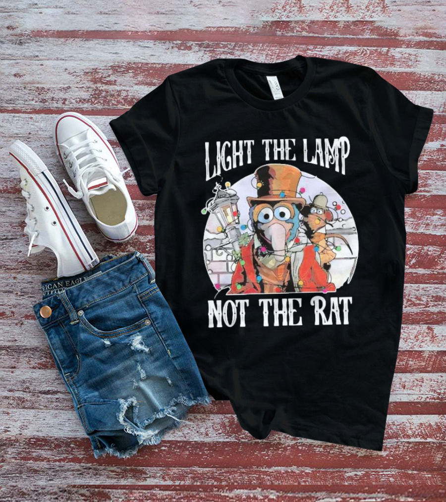 Light The Lamp Not The Rat Muppet Christmas Carol Gonzo Rizzo T-Shirt