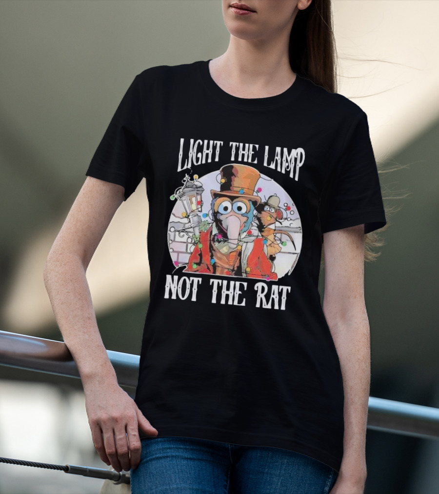 Light The Lamp Not The Rat Muppet Christmas Carol Gonzo Rizzo T-Shirt