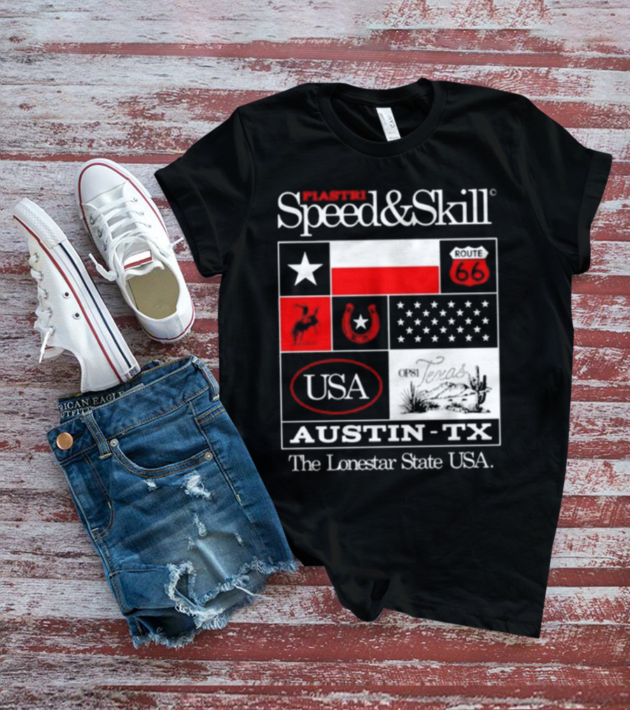 Piastri Speed And Skill Route 66 Austin TX The Lonestar State USA T-Shirt