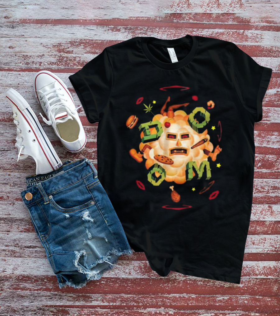 MF DOOM Food Fight Cloud Mask T-Shirt