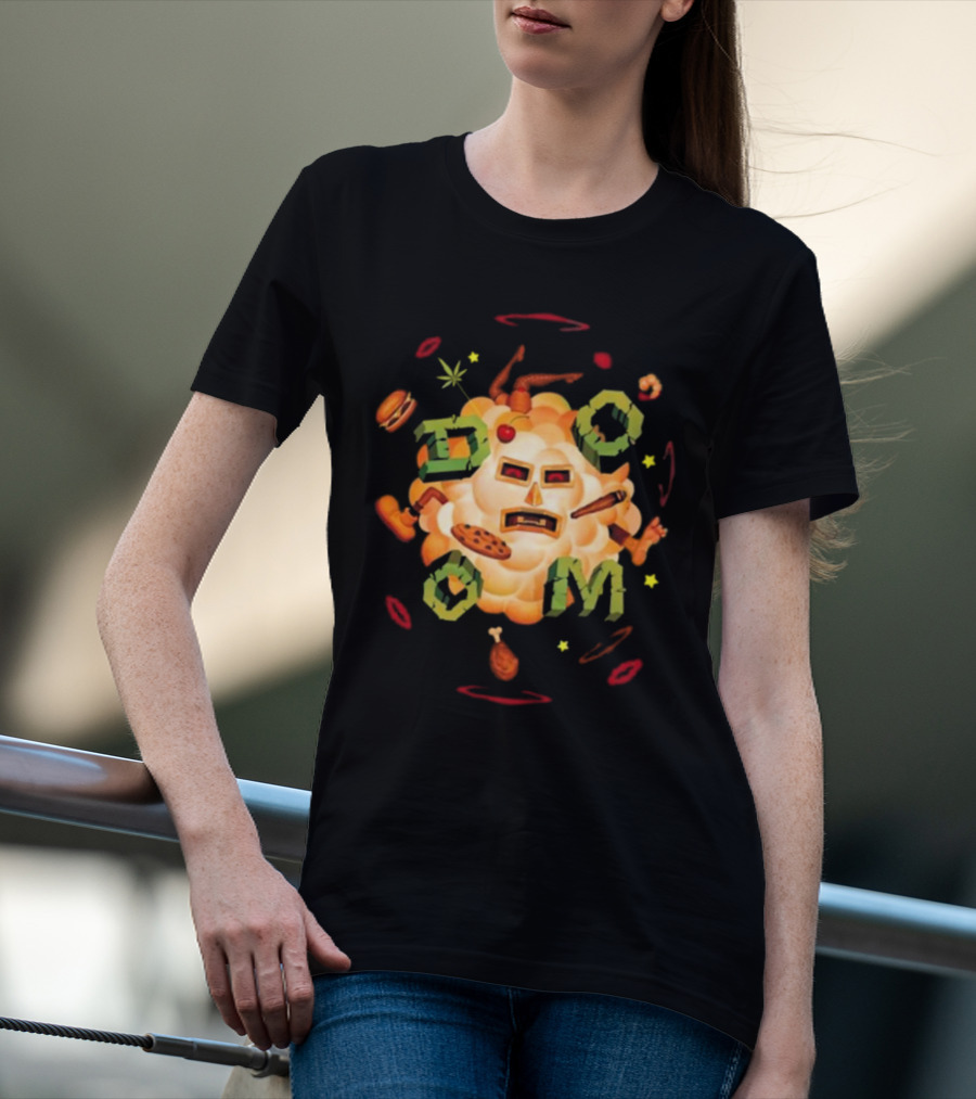 MF DOOM Food Fight Cloud Mask T-Shirt