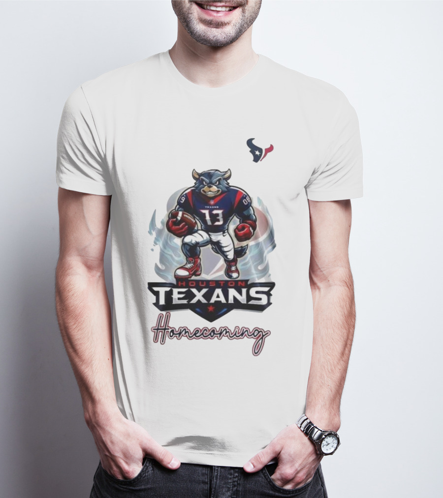 Houston Texans Mascot Homecoming Football Event T-Shirt