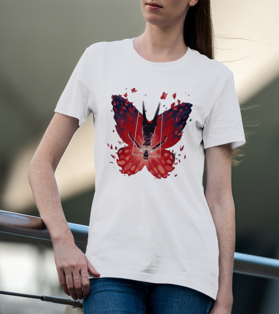 Silent Hill 2 Coicted Form Red Butterfly T-Shirt