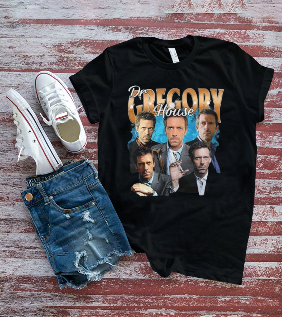 Dr Gregory House Hugh Laurie Collage T-Shirt