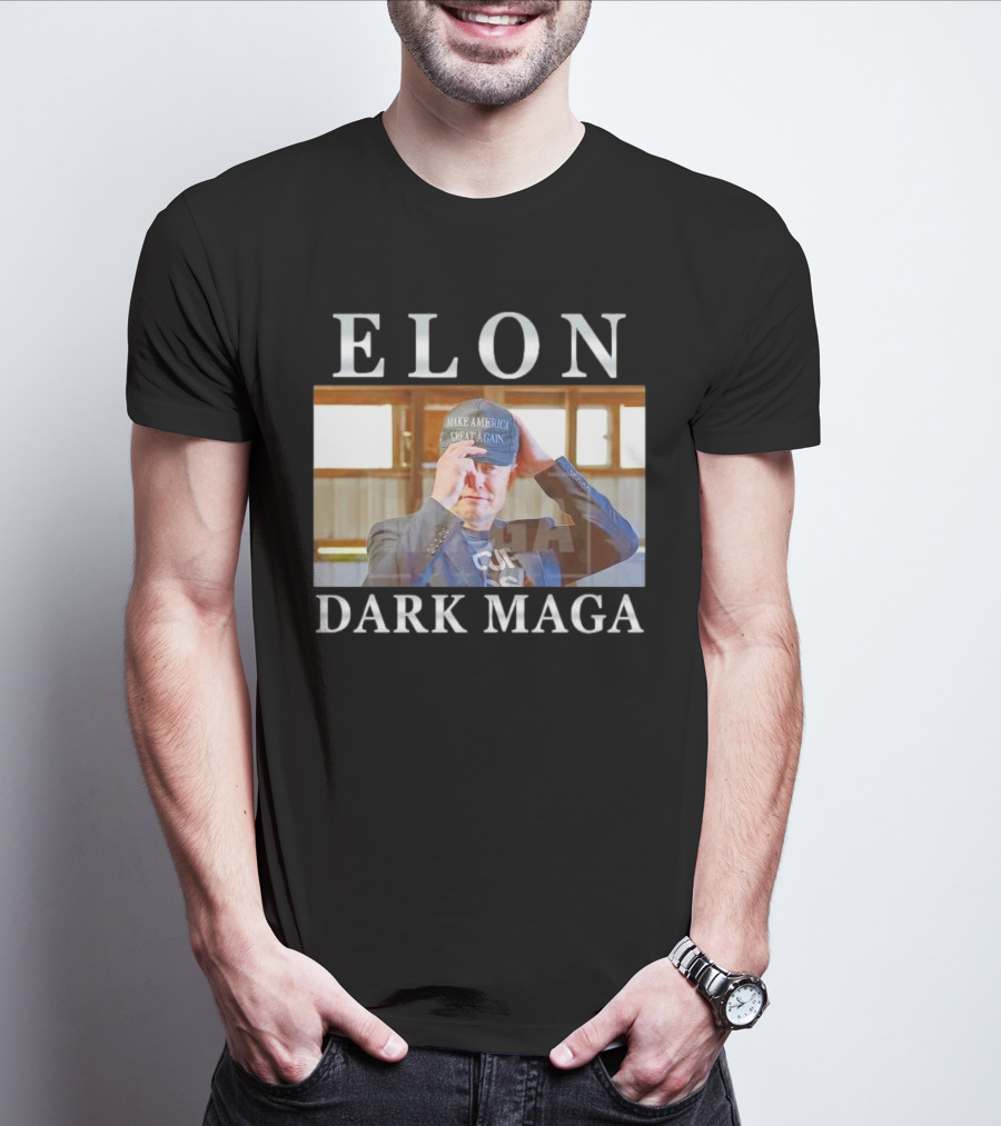 ELON DARK MAGA MAKE AMERICA GREAT AGAIN HAT T-Shirt