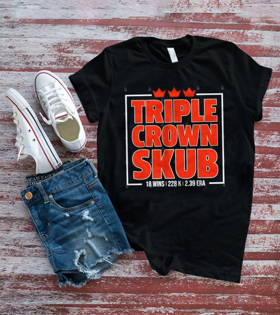 Triple Crown Skub Detroit Tigers Tarik Skubal 18 Wins 228K 2.39 ERA T-Shirt