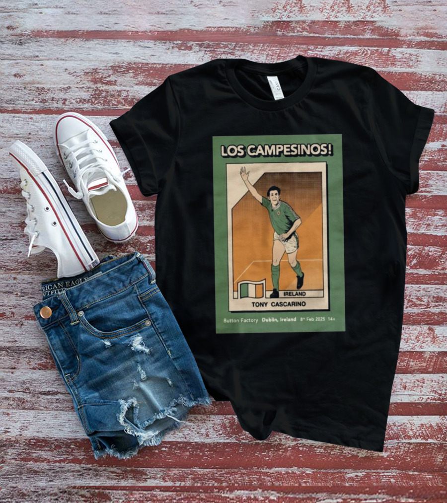 Los Campesinos Tony Cascarino Ireland The Button Factory Dublin Feb 8 2025 T-Shirt