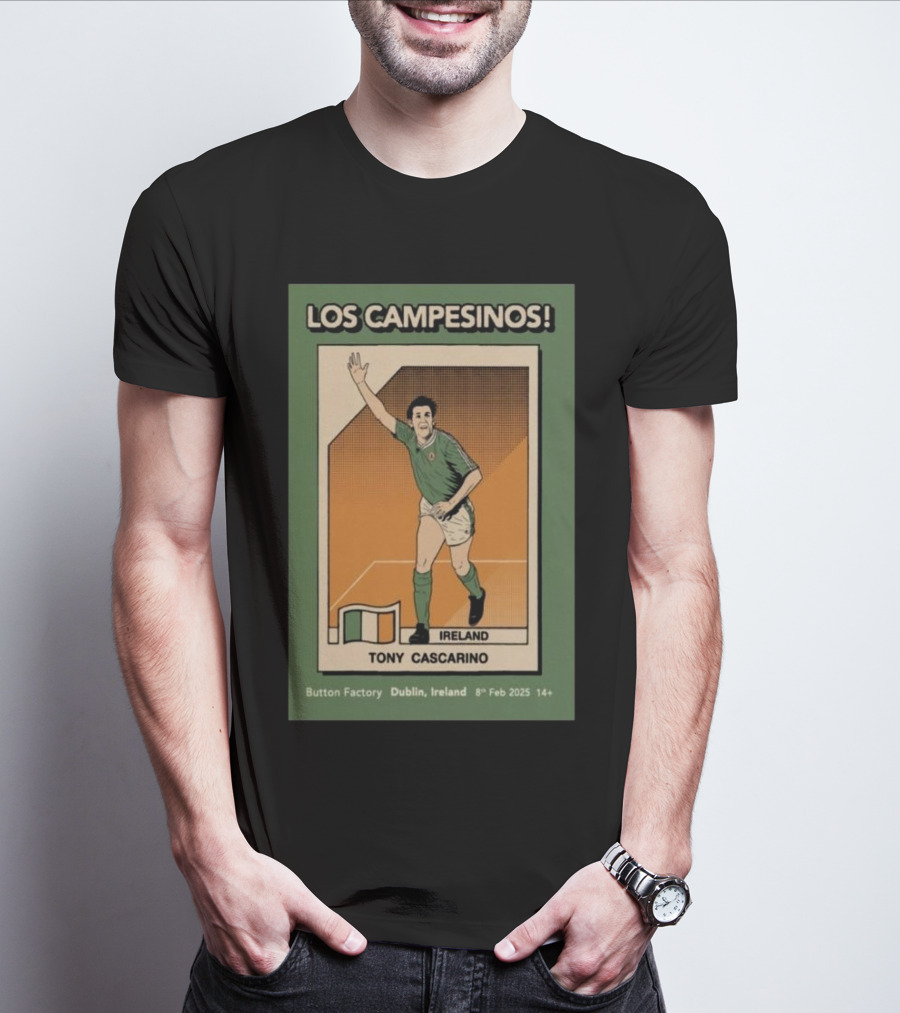 Los Campesinos Tony Cascarino Ireland The Button Factory Dublin Feb 8 2025 T-Shirt