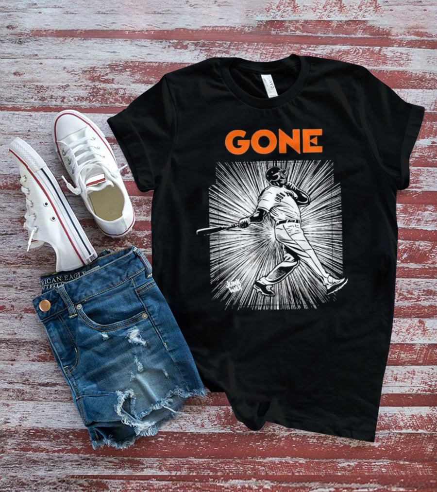 Gone Barry Bonds San Francisco Giants Legend Home Run Swing T-Shirt