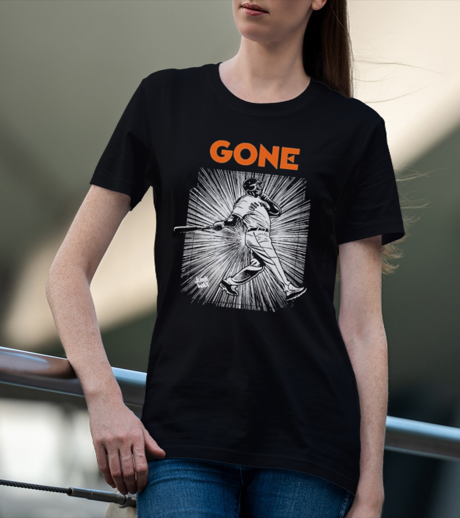 Gone Barry Bonds San Francisco Giants Legend Home Run Swing T-Shirt