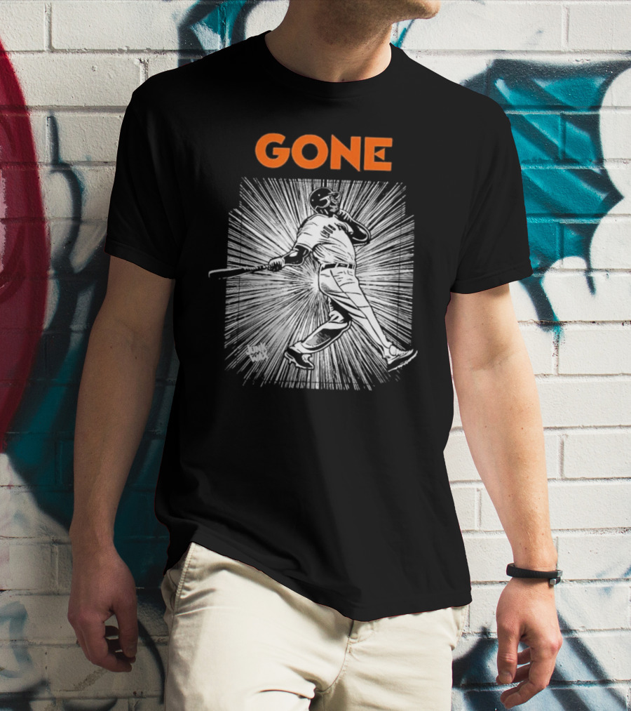 Gone Barry Bonds San Francisco Giants Legend Home Run Swing T-Shirt