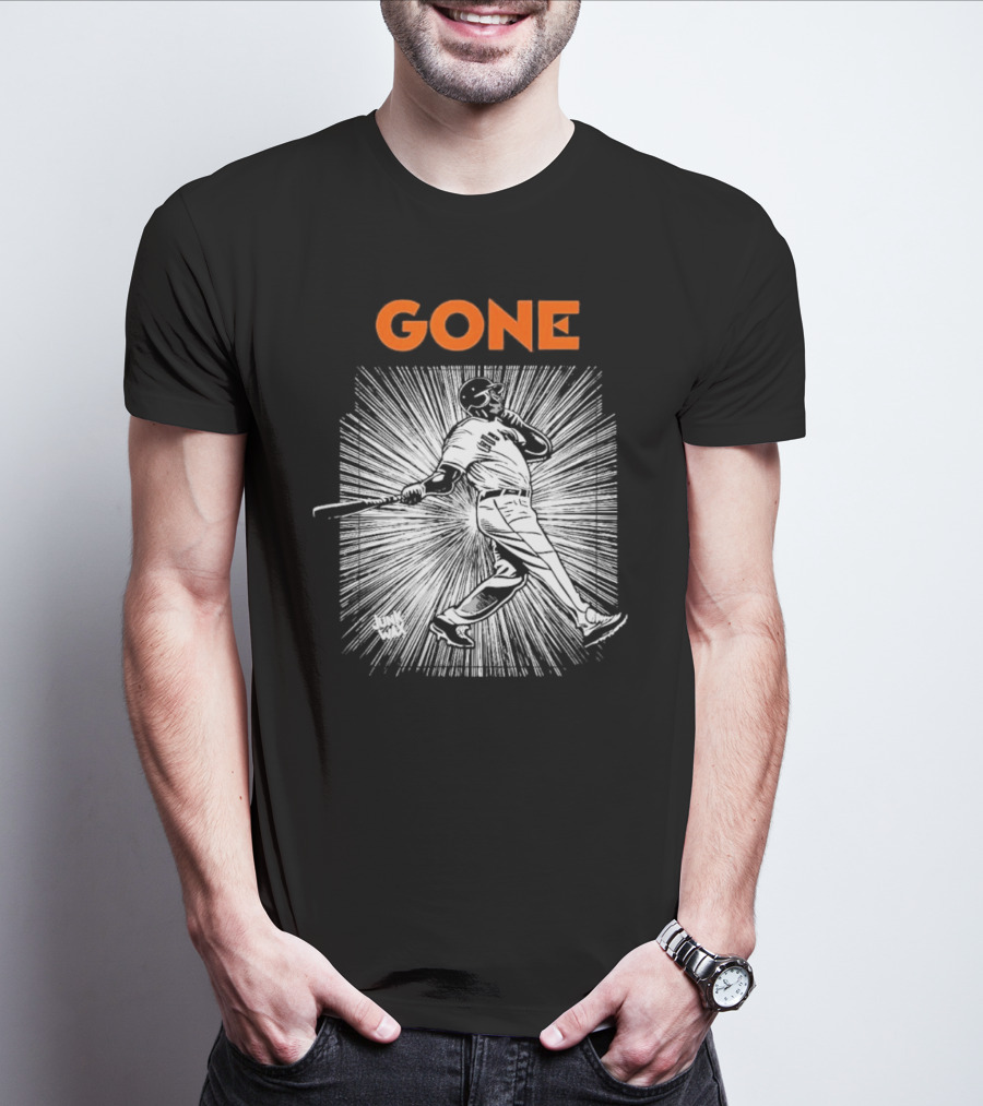 Gone Barry Bonds San Francisco Giants Legend Home Run Swing T-Shirt