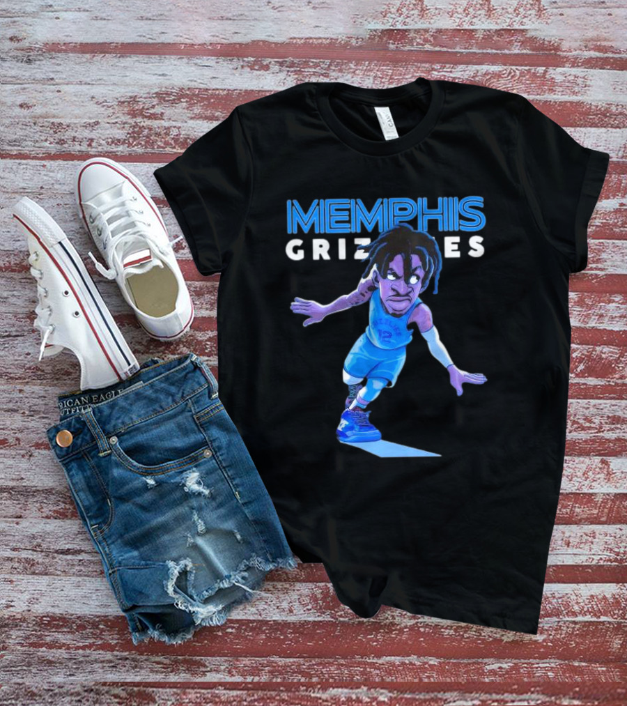 Memphis Grizzlies Ja Morant Cartoon Caricature T-Shirt
