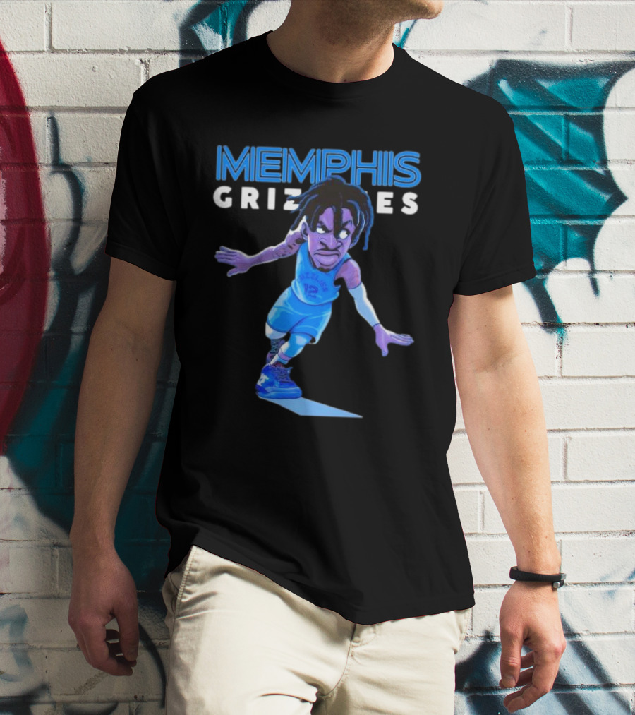 Memphis Grizzlies Ja Morant Cartoon Caricature T-Shirt