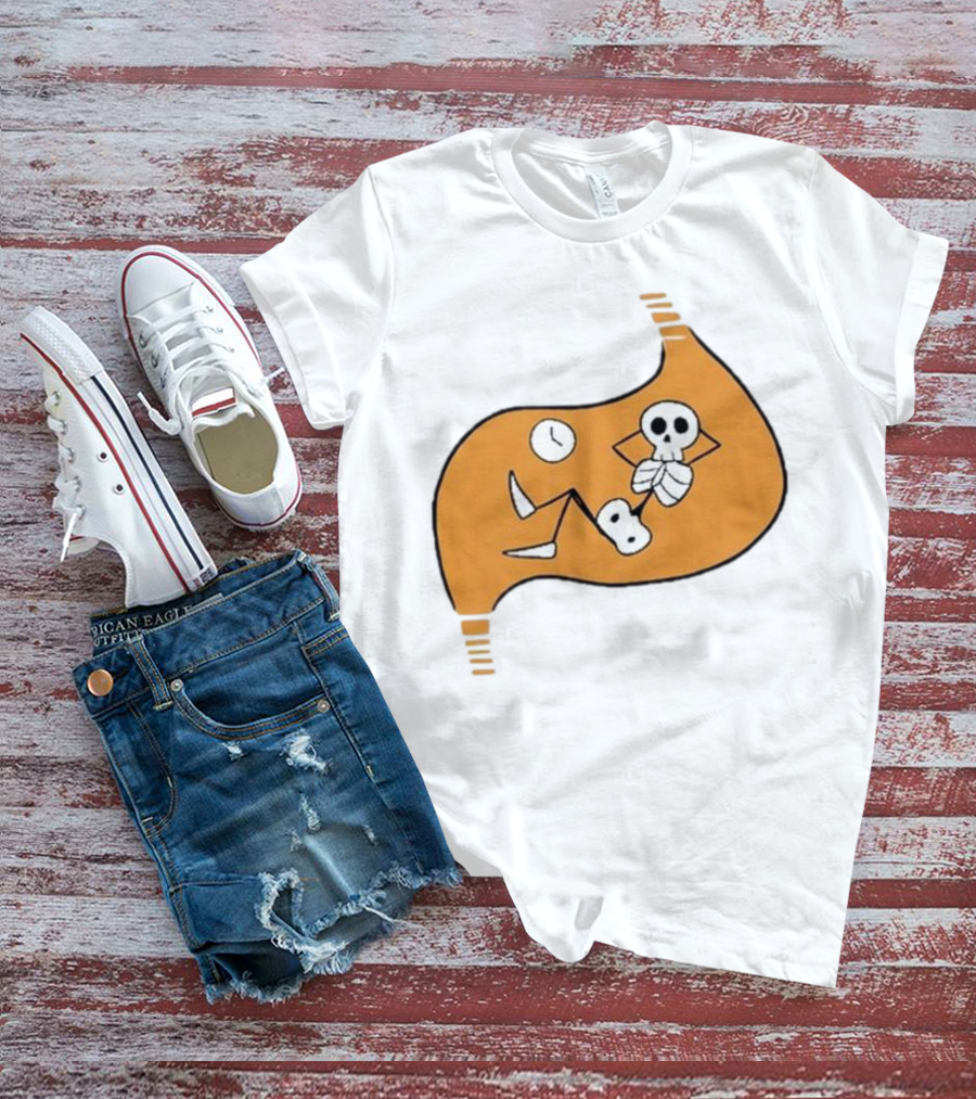 Delicious In Dungeon Meshi Laios Touden Skeleton Relaxing Inside Stomach T-Shirt