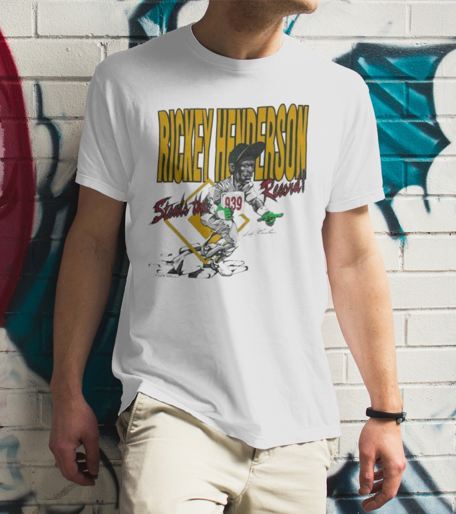 Rickey Henderson Steals The 939 Record T-Shirt