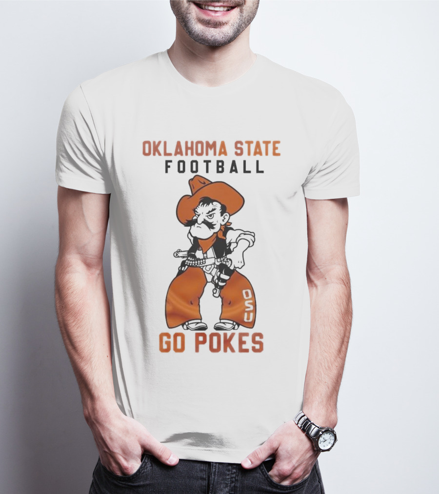 Oklahoma State Football Go Pokes OSU Cowboy T-Shirt