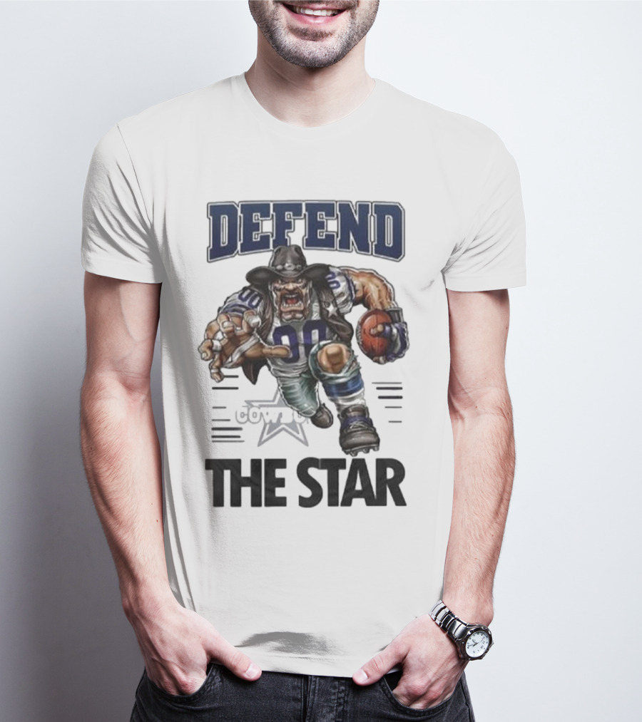 Dallas Cowboys Defend The Star Football Warrior T-Shirt