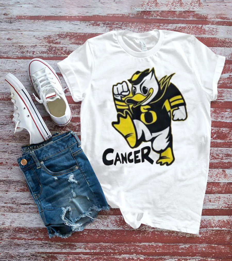 Oregon Ducks Fighting Cancer With Mascot T-Shirt
