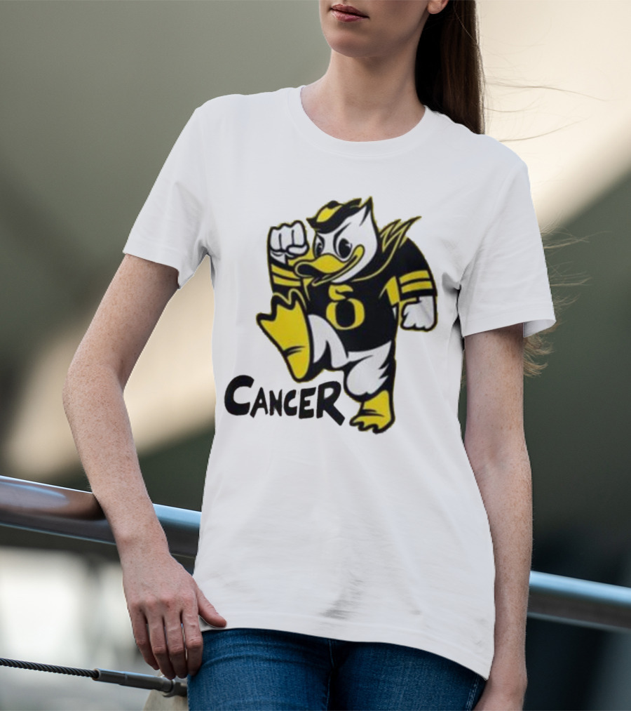 Oregon Ducks Fighting Cancer With Mascot T-Shirt