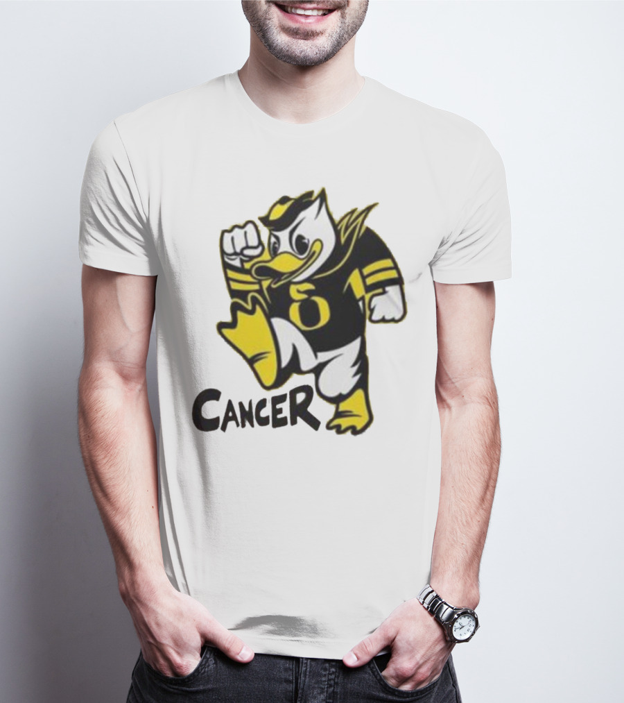 Oregon Ducks Fighting Cancer With Mascot T-Shirt
