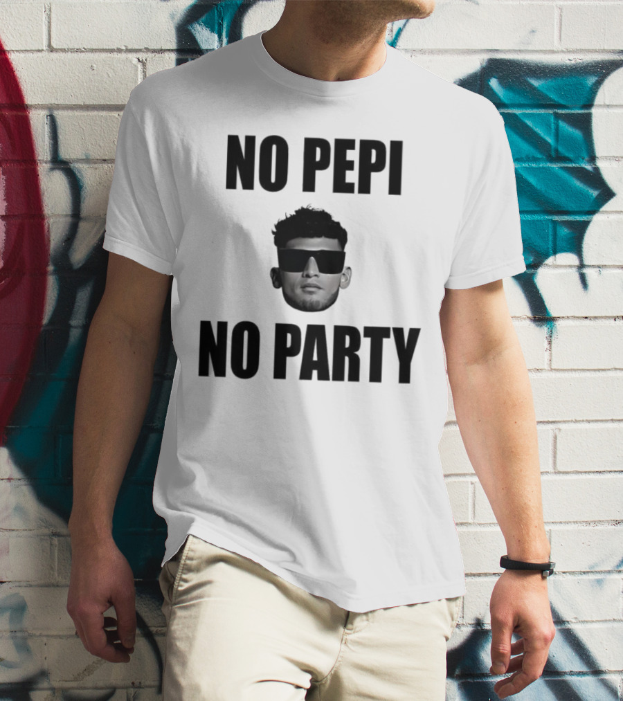 Ricardo Pepi No Pepi No Party Face With Sunglasses T-Shirt