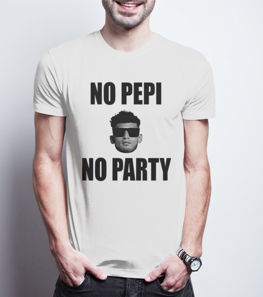 Ricardo Pepi No Pepi No Party Face With Sunglasses T-Shirt
