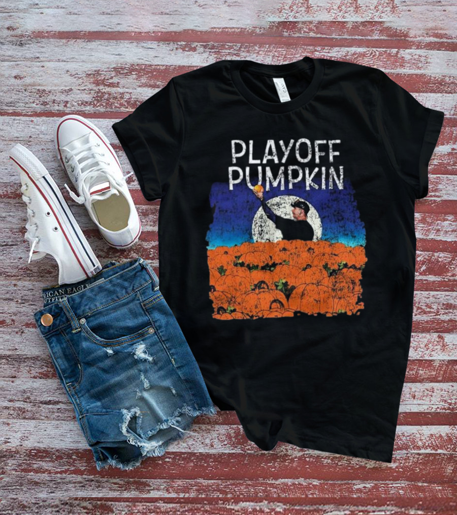 Mets Playoff Pumpkin Pitcher In Pumpkin Patch T-Shirt