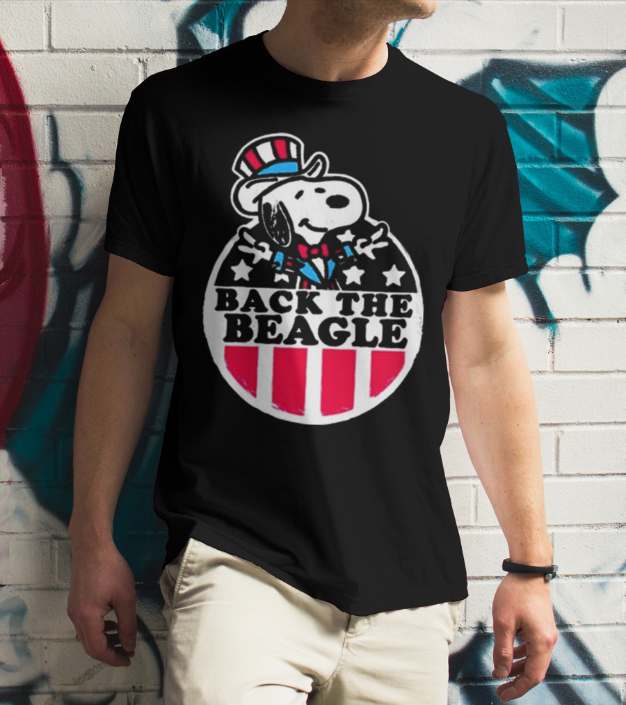 Snoopy Peanuts Back The Beagle Patriotic Uncle Sam T-Shirt