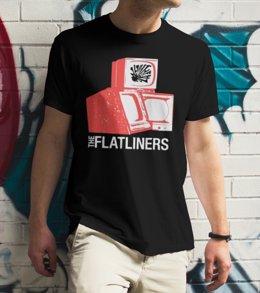 The Flatliners Stacked Static Television Screens T-Shirt